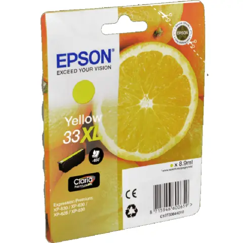Tusz  Epson Yellow Claria T33XL  PremiumInk